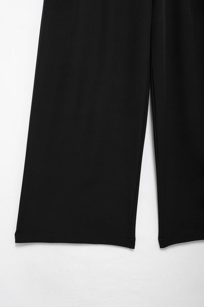 Pantalon Alarice taille haute à jambes larges