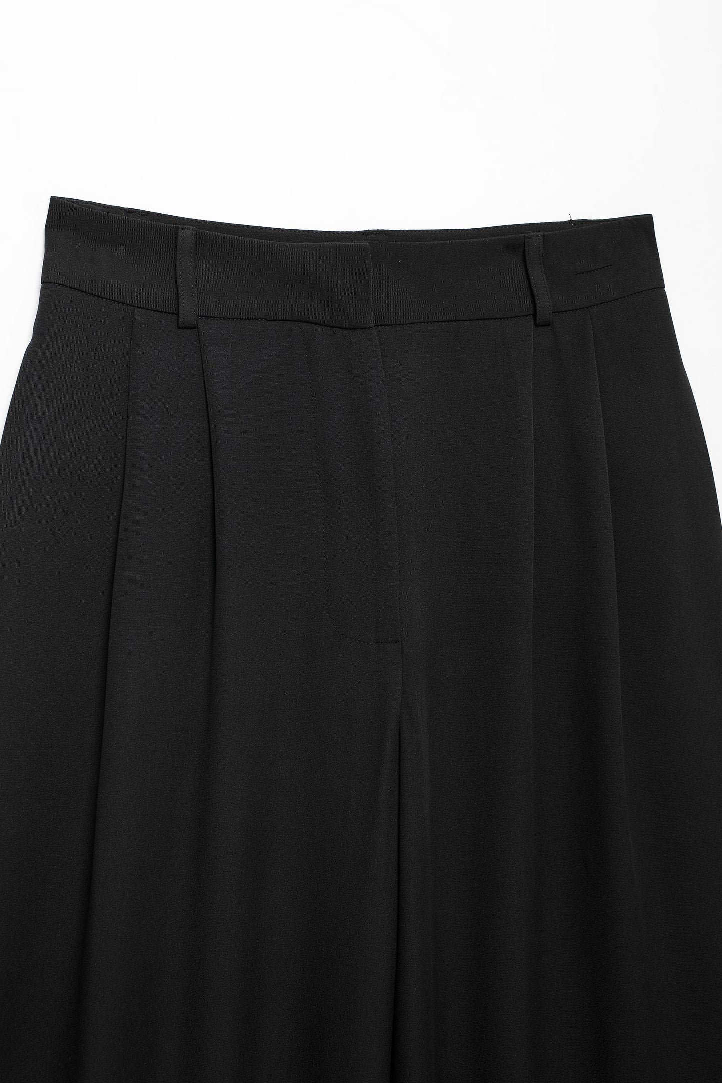 Pantalon Alarice taille haute à jambes larges
