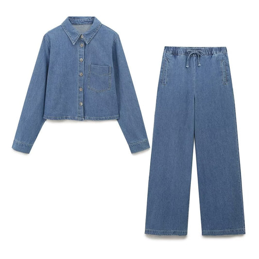 Ayodele Denim Pant Set