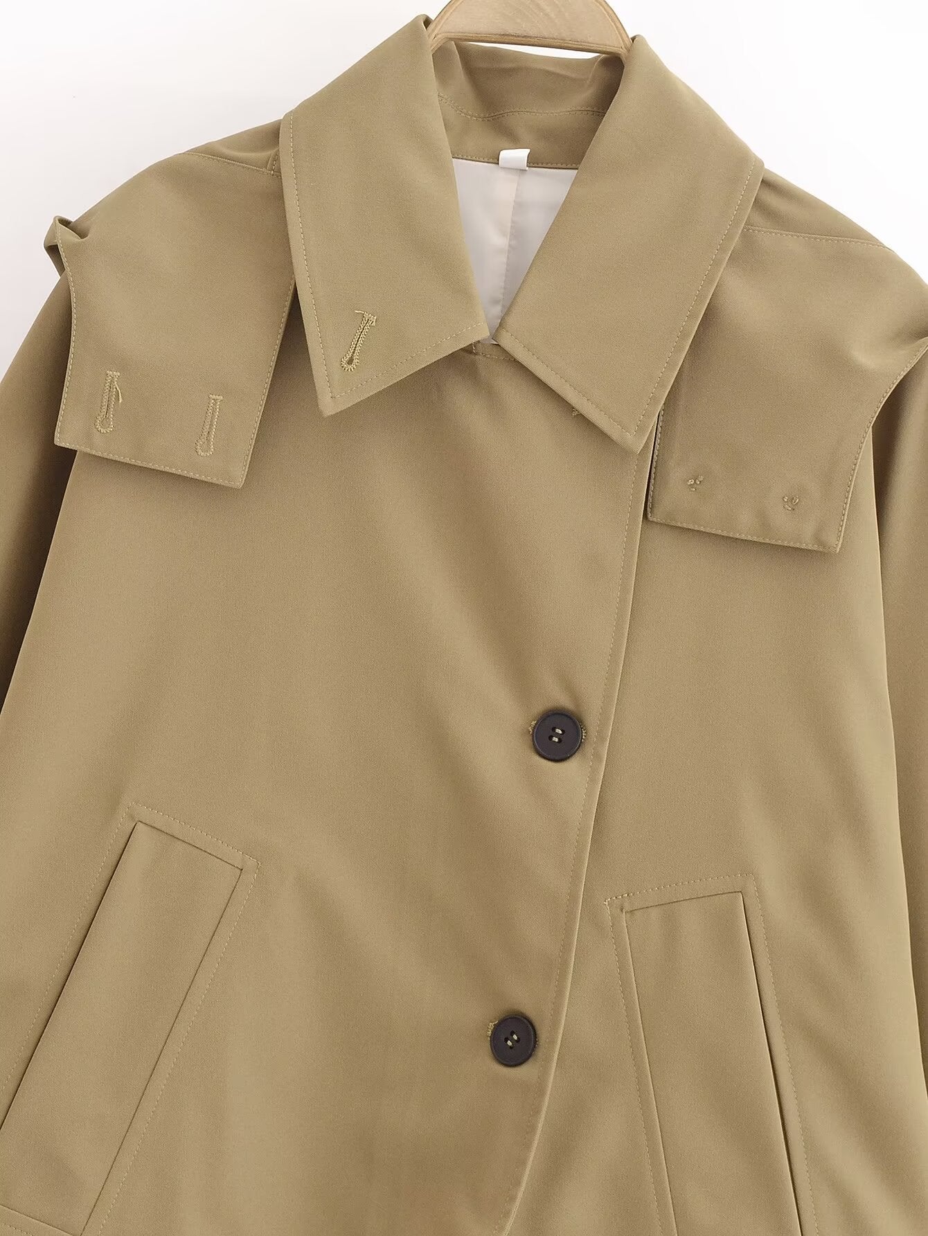 Amara Hooded Casual Short Coat