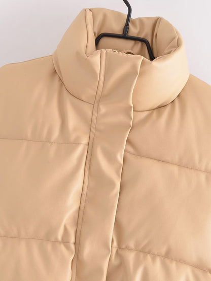 Gilet Amahle en coton et similicuir