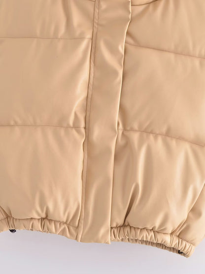 Gilet Amahle en coton et similicuir