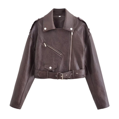 Sekou Retro Leather Motorcycle Jacket
