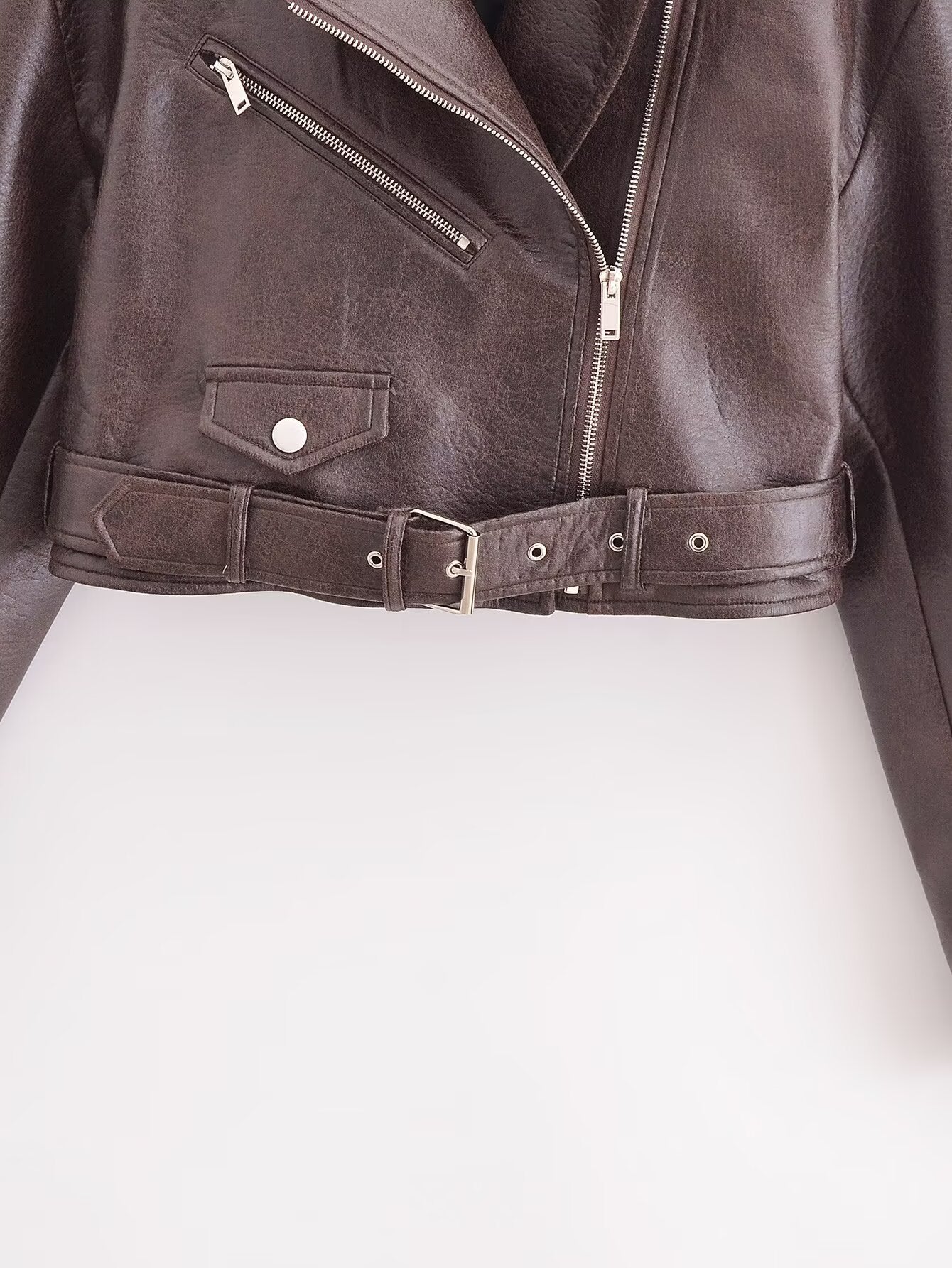 Sekou Retro Leather Motorcycle Jacket
