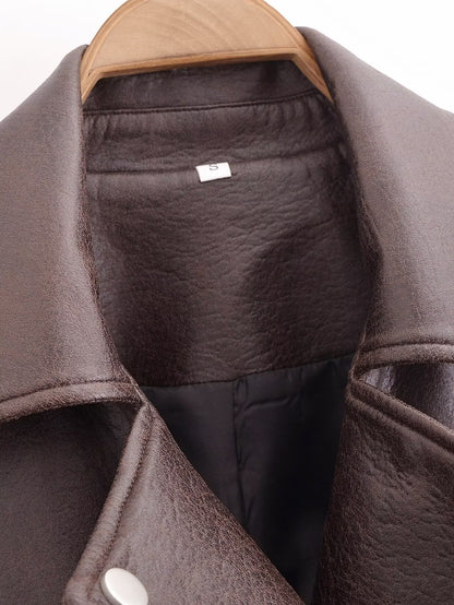 Sekou Retro Leather Motorcycle Jacket