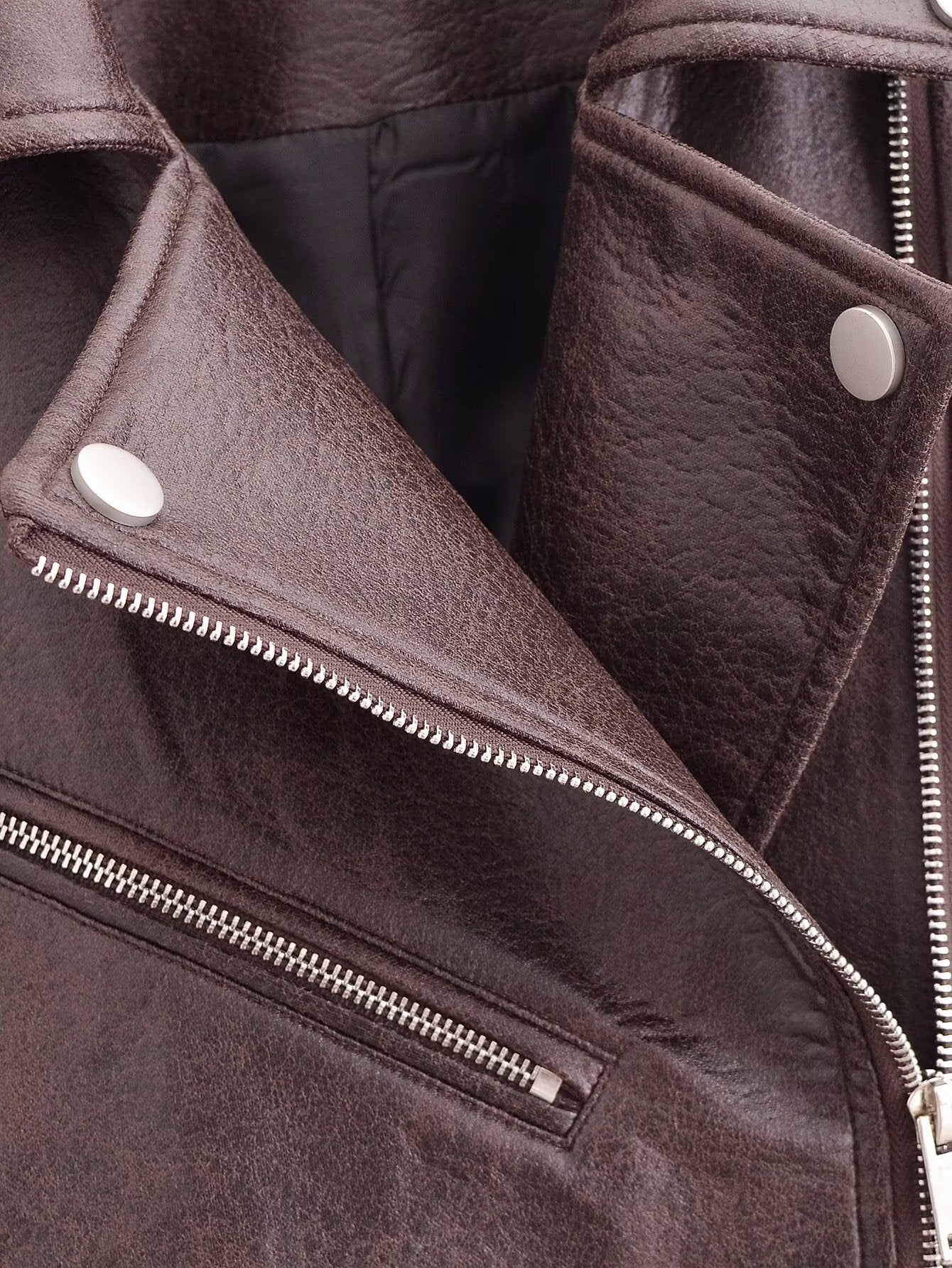 Sekou Retro Leather Motorcycle Jacket