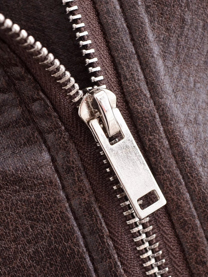 Sekou Retro Leather Motorcycle Jacket