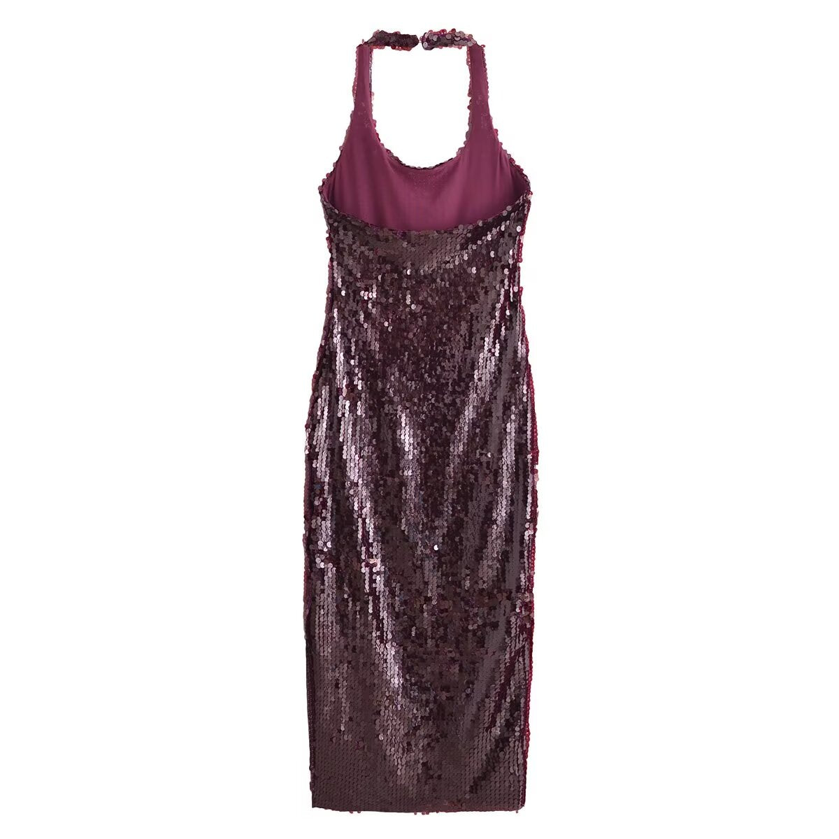 Robe Elviane à col pailleté