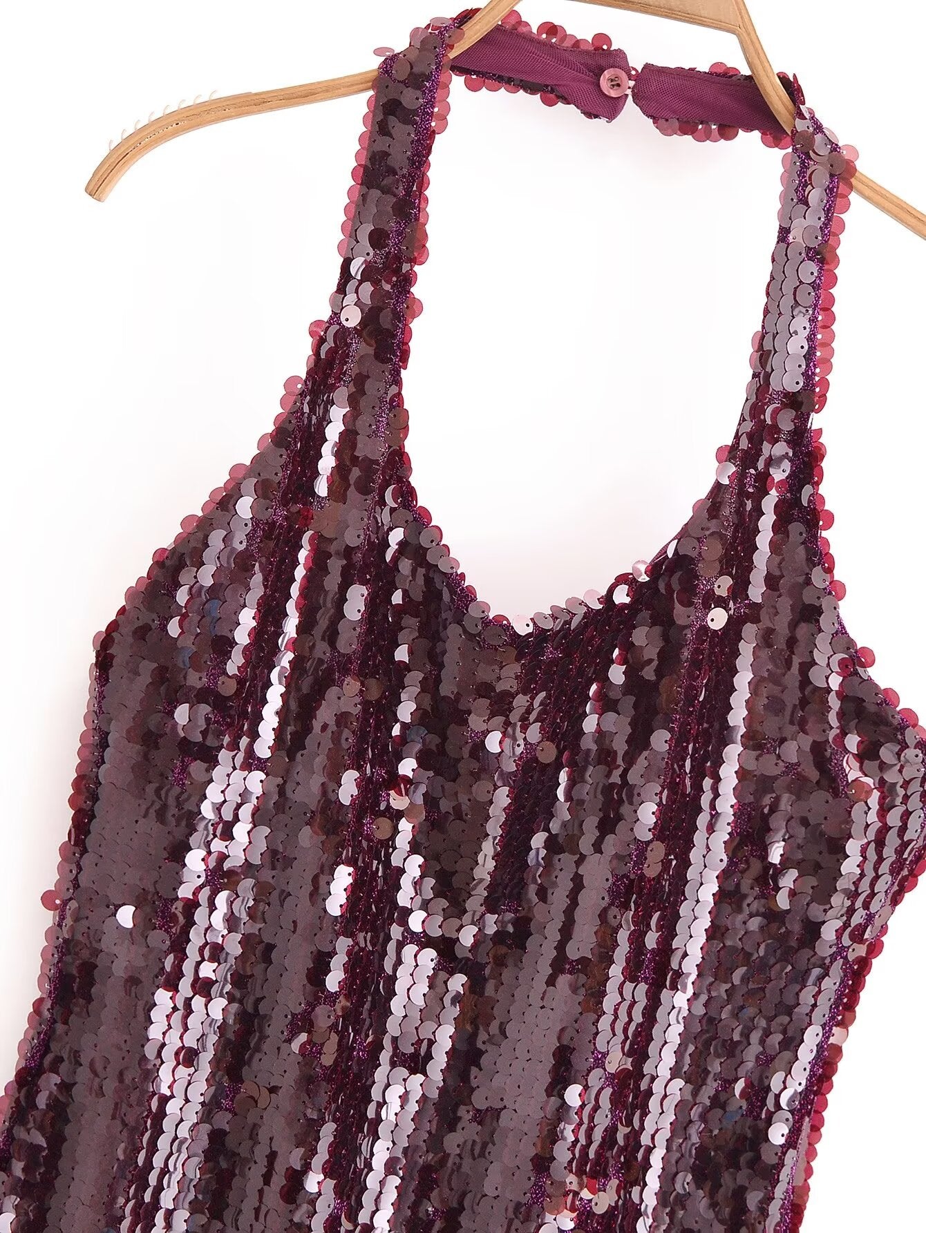Robe Elviane à col pailleté