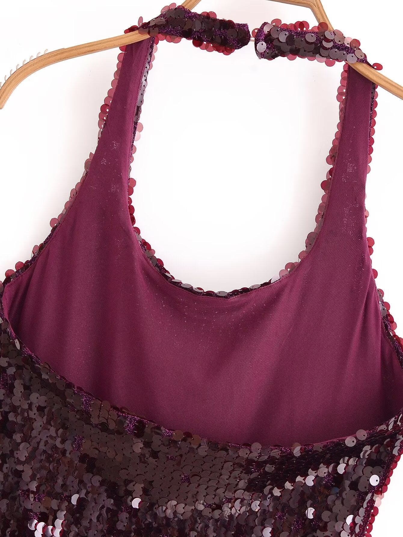 Robe Elviane à col pailleté