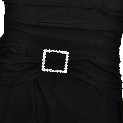 Liyana One-Shoulder Pleated Maxi Dress