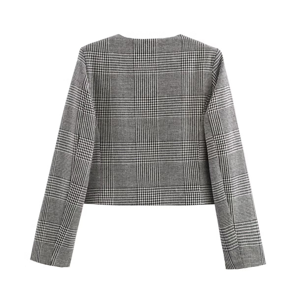Imani Houndstooth Casual Blazer