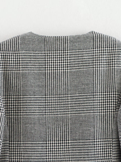 Imani Houndstooth Casual Blazer