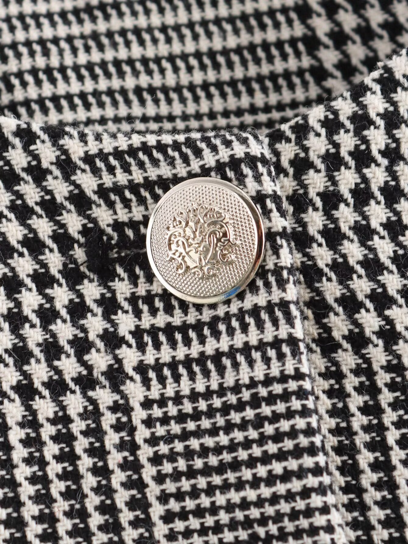 Imani Houndstooth Casual Blazer