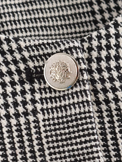 Imani Houndstooth Casual Blazer