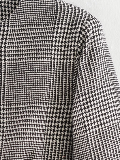 Imani Houndstooth Casual Blazer
