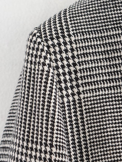 Imani Houndstooth Casual Blazer