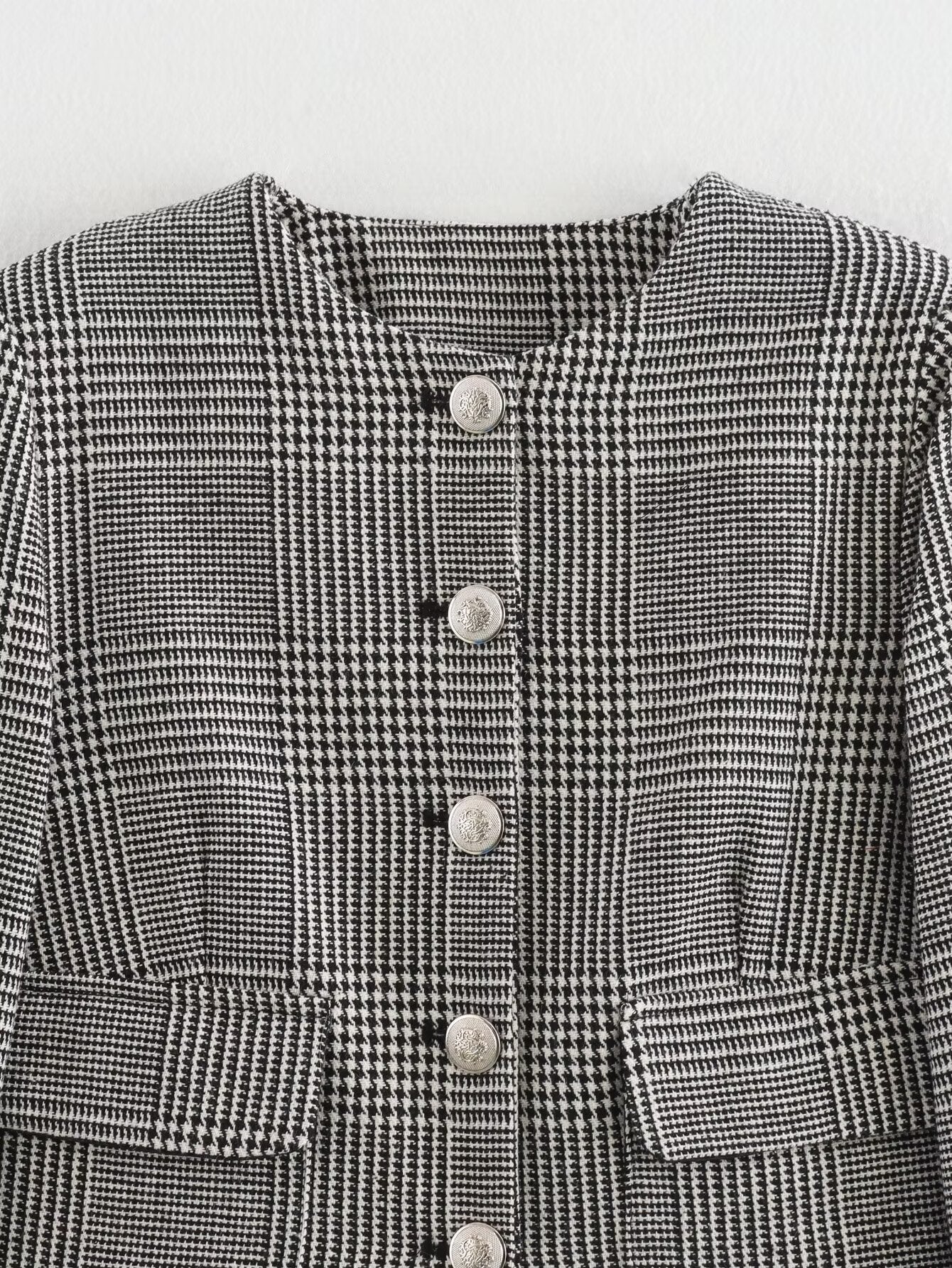 Imani Houndstooth Casual Blazer