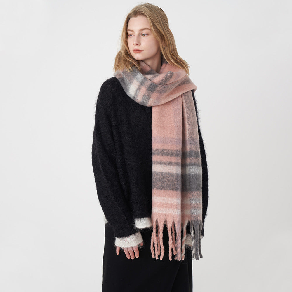 Lindiwe Cashmere Plaid Winter Scarf