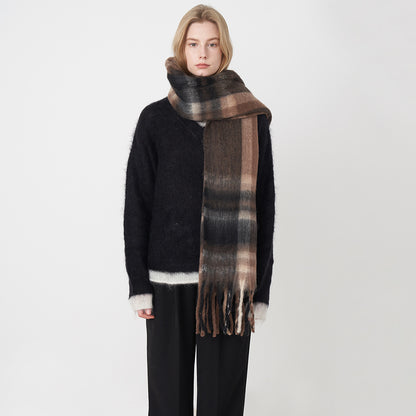 Lindiwe Cashmere Plaid Winter Scarf