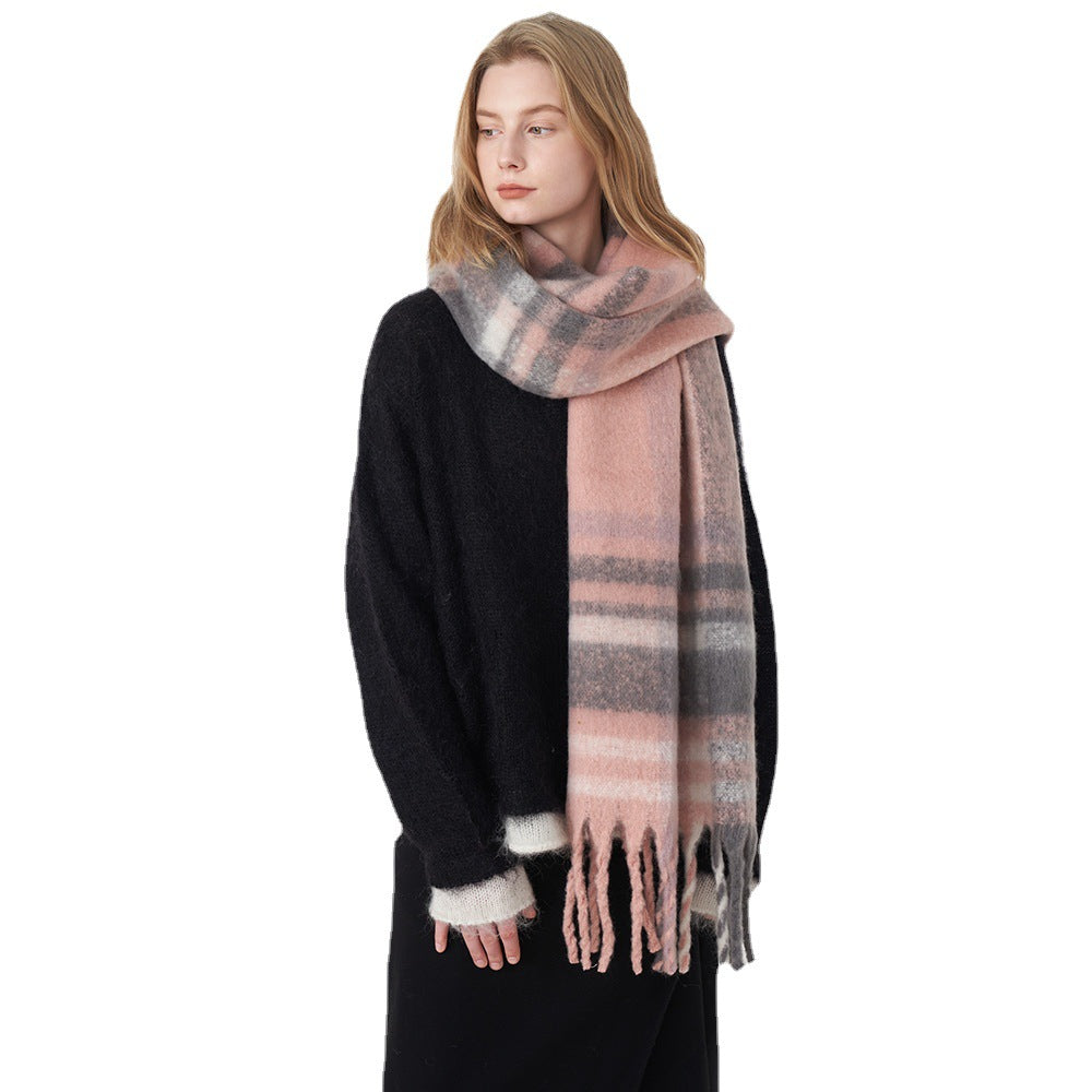 Lindiwe Cashmere Plaid Winter Scarf
