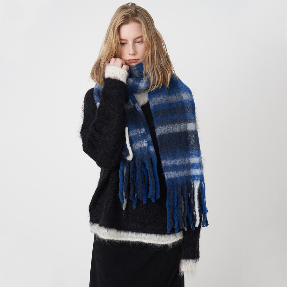 Lindiwe Cashmere Plaid Winter Scarf