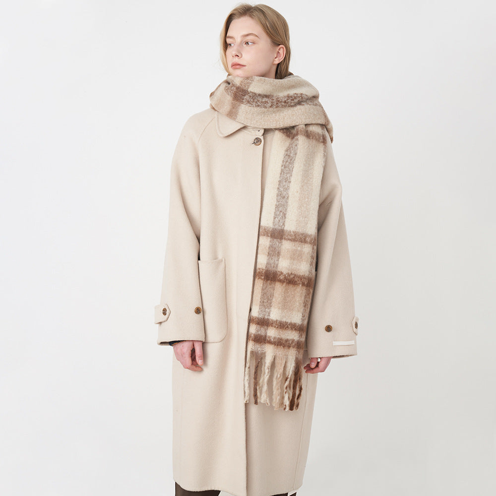 Lindiwe Cashmere Plaid Winter Scarf