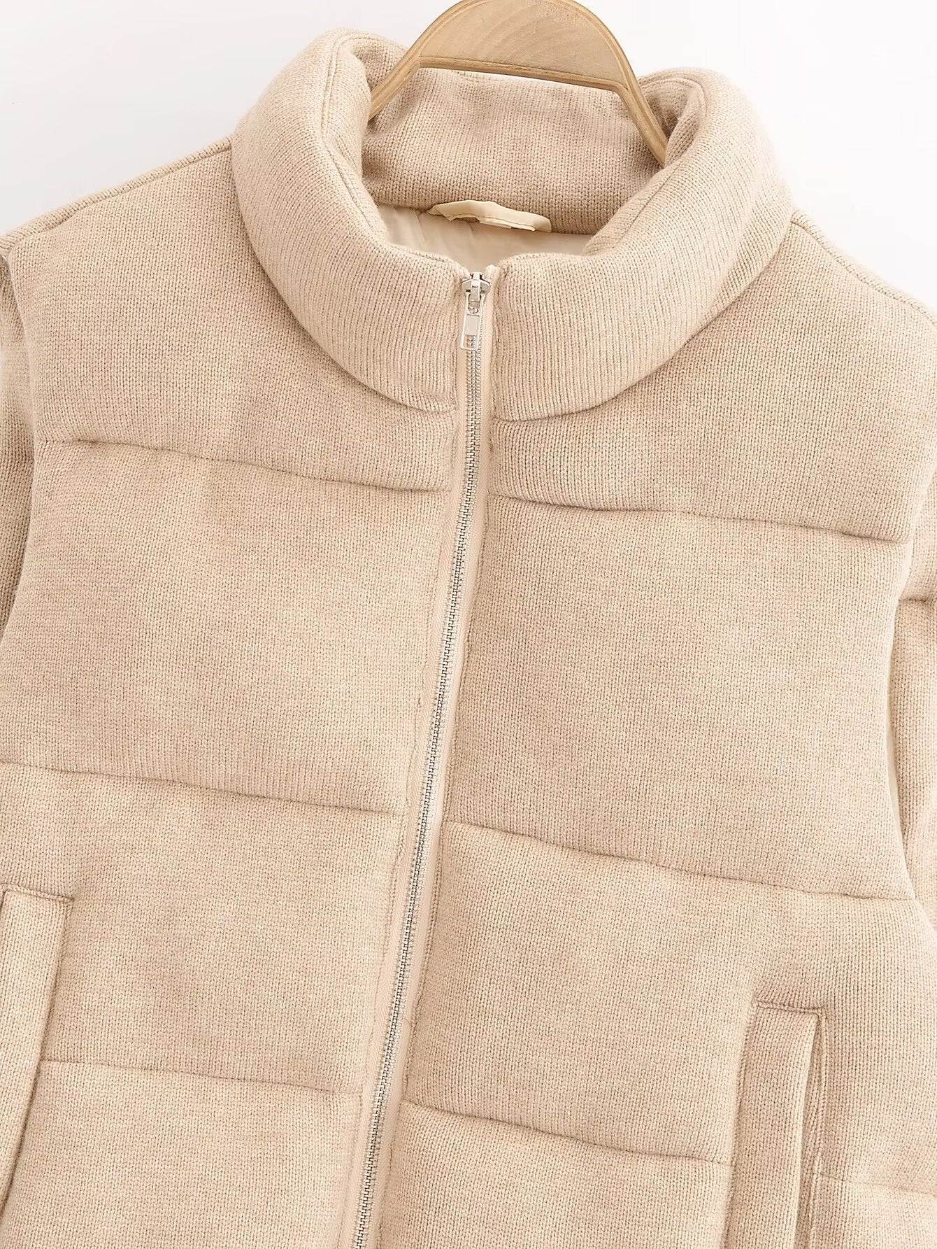 Nyahira Knitted Cotton Padded Vest Coat