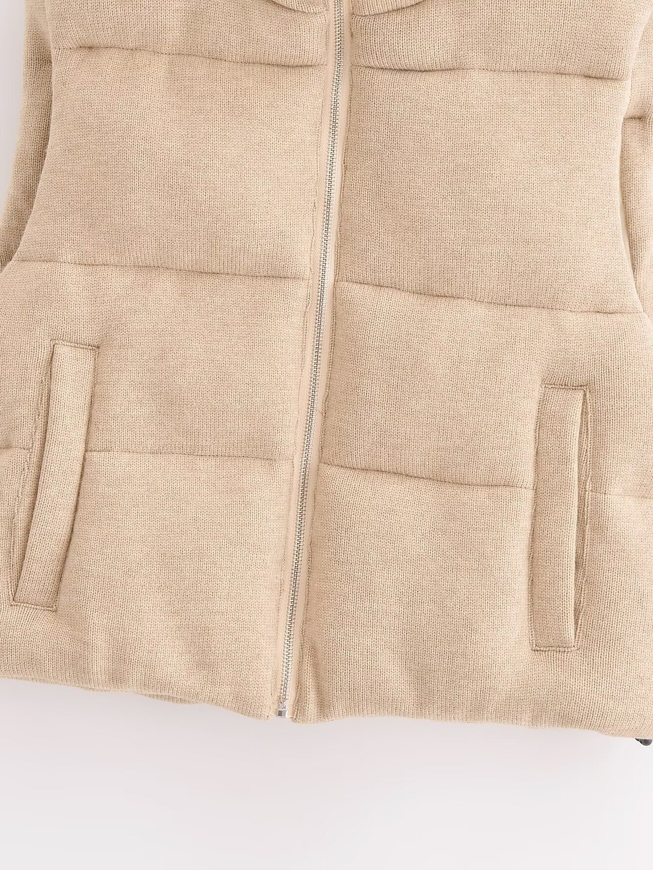 Nyahira Knitted Cotton Padded Vest Coat