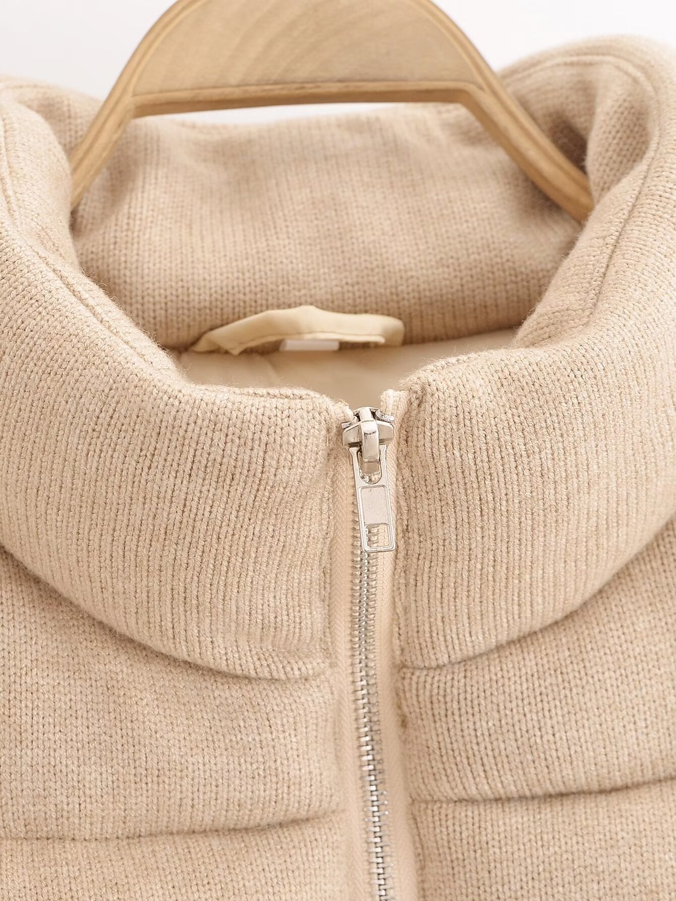 Nyahira Knitted Cotton Padded Vest Coat