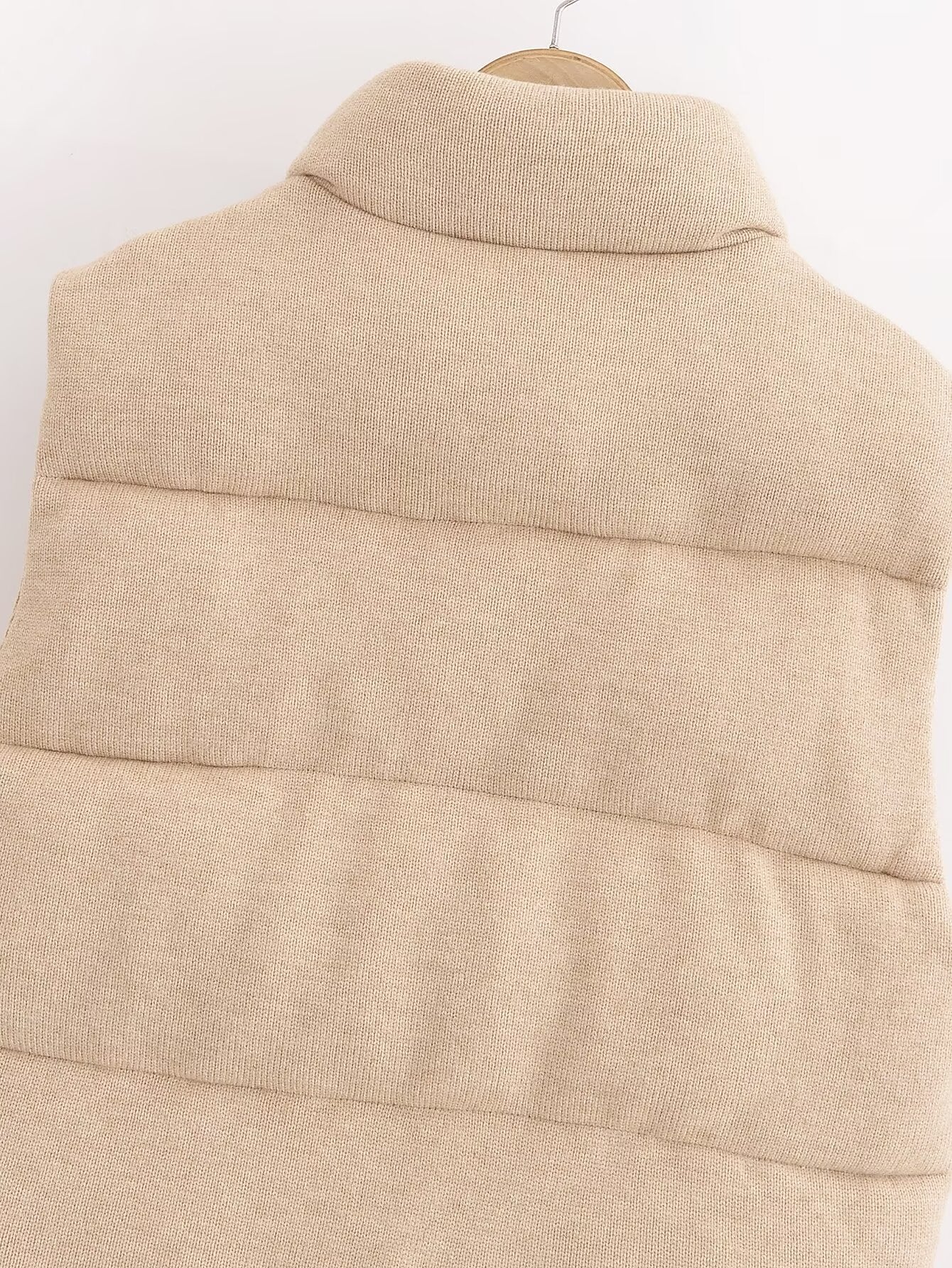 Nyahira Knitted Cotton Padded Vest Coat