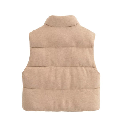 Nyahira Knitted Cotton Padded Vest Coat