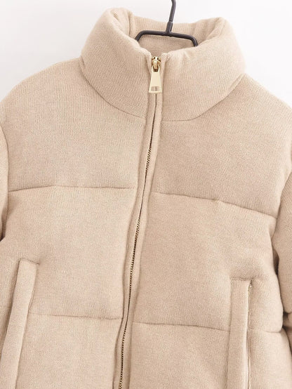 Tandi Stand-Collar Cotton Coat