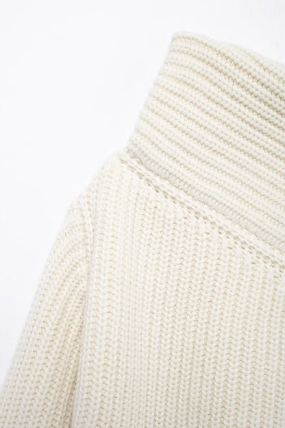 Zyra Asymmetric Collar Sweater
