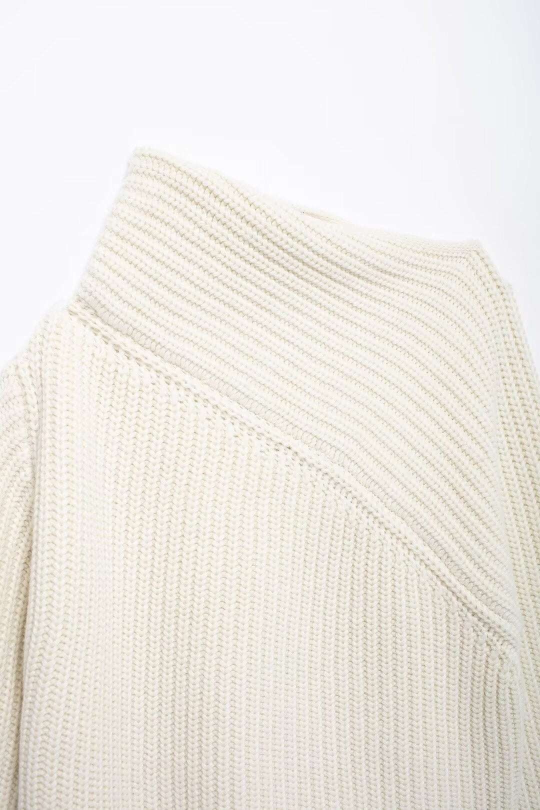 Zyra Asymmetric Collar Sweater