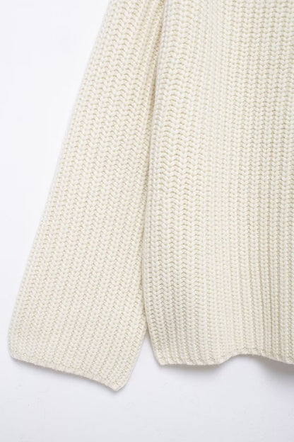 Zyra Asymmetric Collar Sweater