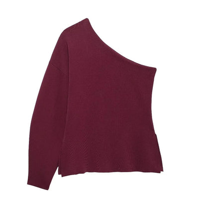 Liora Asymmetric Knit Top