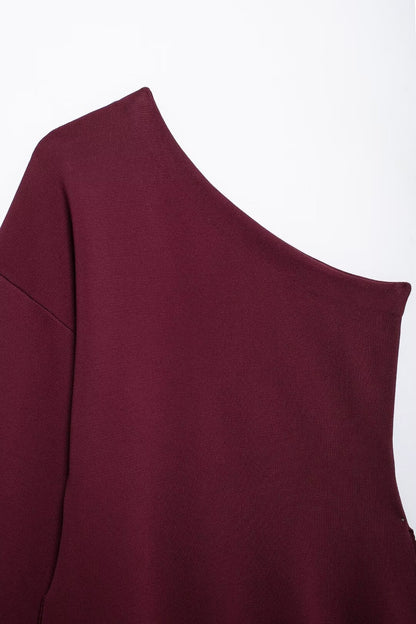 Liora Asymmetric Knit Top