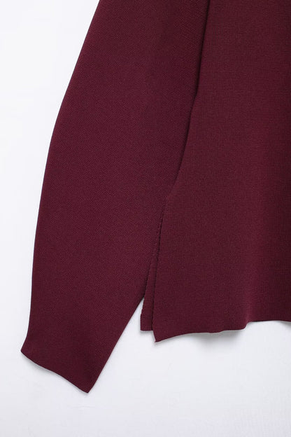 Liora Asymmetric Knit Top