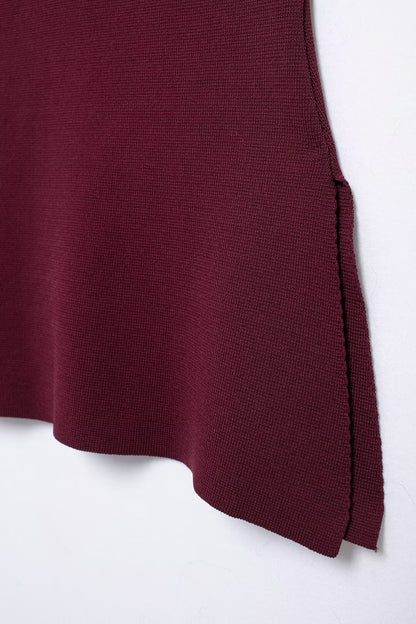 Liora Asymmetric Knit Top