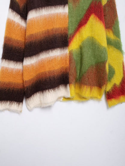 Pull Abeni arc-en-ciel en maille