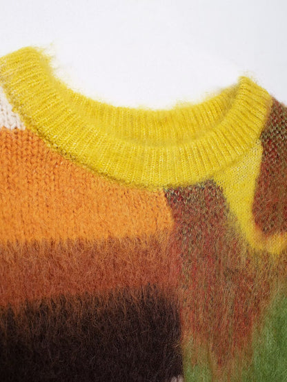 Pull Abeni arc-en-ciel en maille