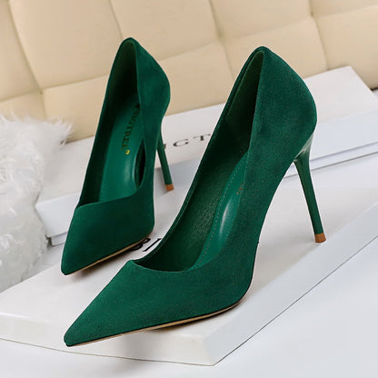 Ziyana Suede Slim Stiletto Pumps