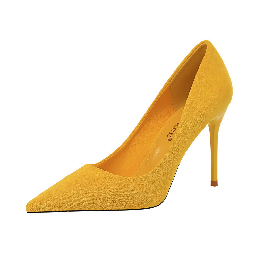 Ziyana Suede Slim Stiletto Pumps
