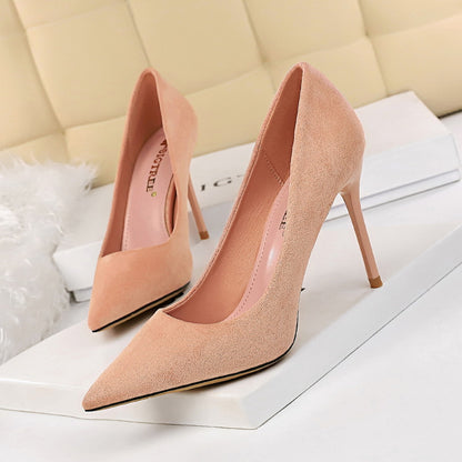 Ziyana Suede Slim Stiletto Pumps