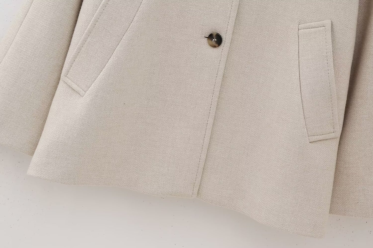 Manteau Abeni à col en fourrure amovible