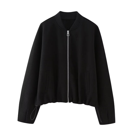 Abeni Soft Luxe Bomber Jacket