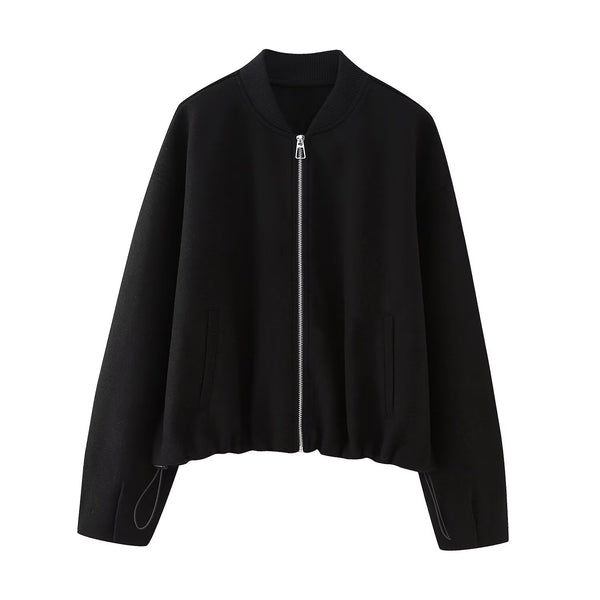 Abeni Soft Luxe Bomber Jacket