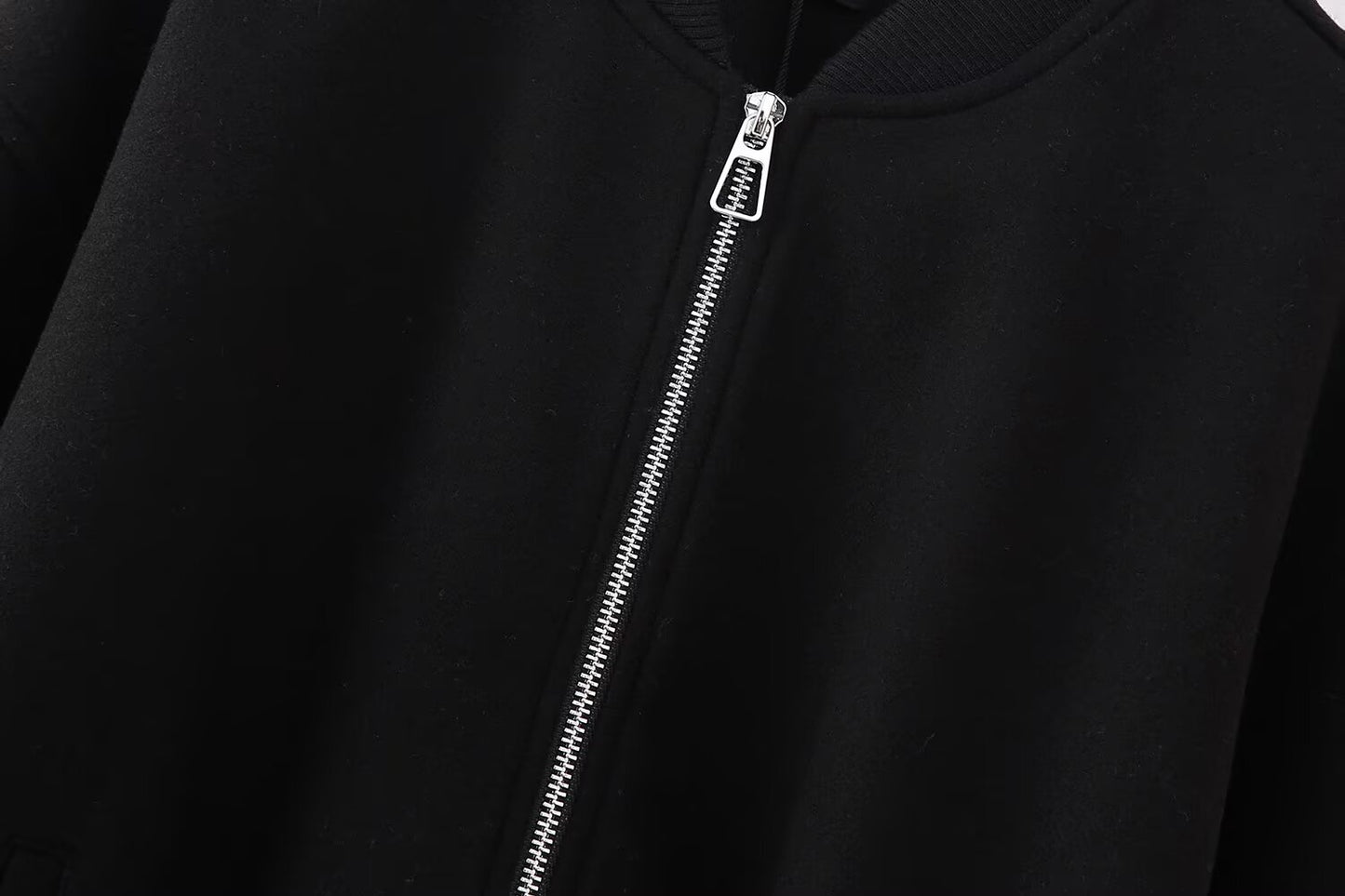 Abeni Soft Luxe Bomber Jacket