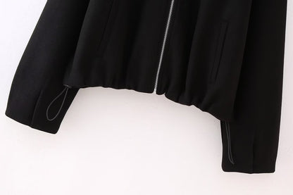 Abeni Soft Luxe Bomber Jacket